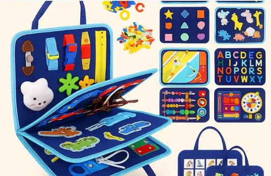 Montessori Busy Board – The Screen-Free Playtime Essential for Curious Little Minds