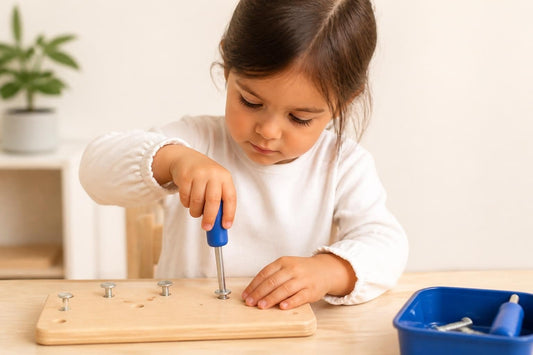 Montessori Screwdriver Board: Build Skills & Confidence - KIDZEEHUB™