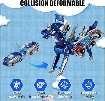 Transforming Dragon Car Toy for Kids KIDZEE