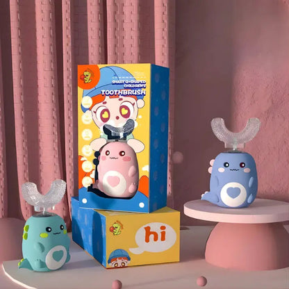 360° Ultrasonic U‑Shaped Kids Toothbrush KIDZEE