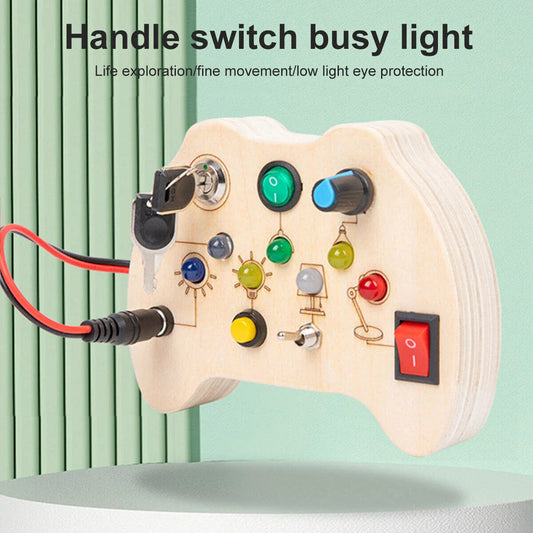 Montessori LED Switch Board Sensory Learning Toy KIDZEE