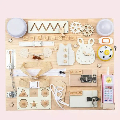 Wooden Montessori Busy Board - KIDZEEHUB™