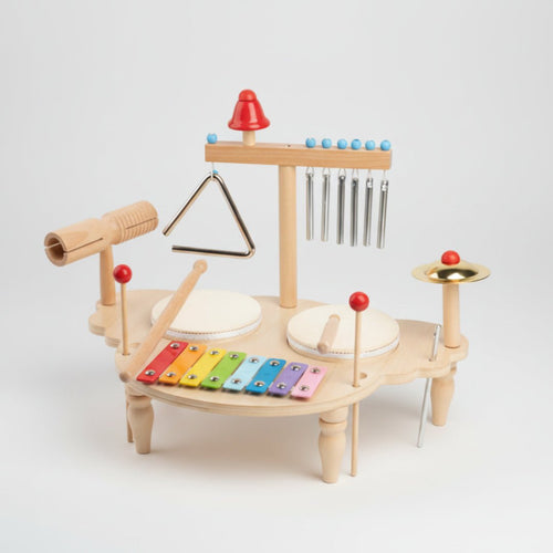 Montessori Wooden Percussion Music Set for Toddlers - KIDZEEHUB™