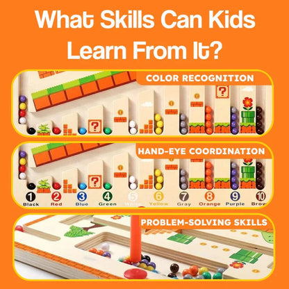 Montessori Magnetic Color & Number Maze Board - KIDZEEHUB™