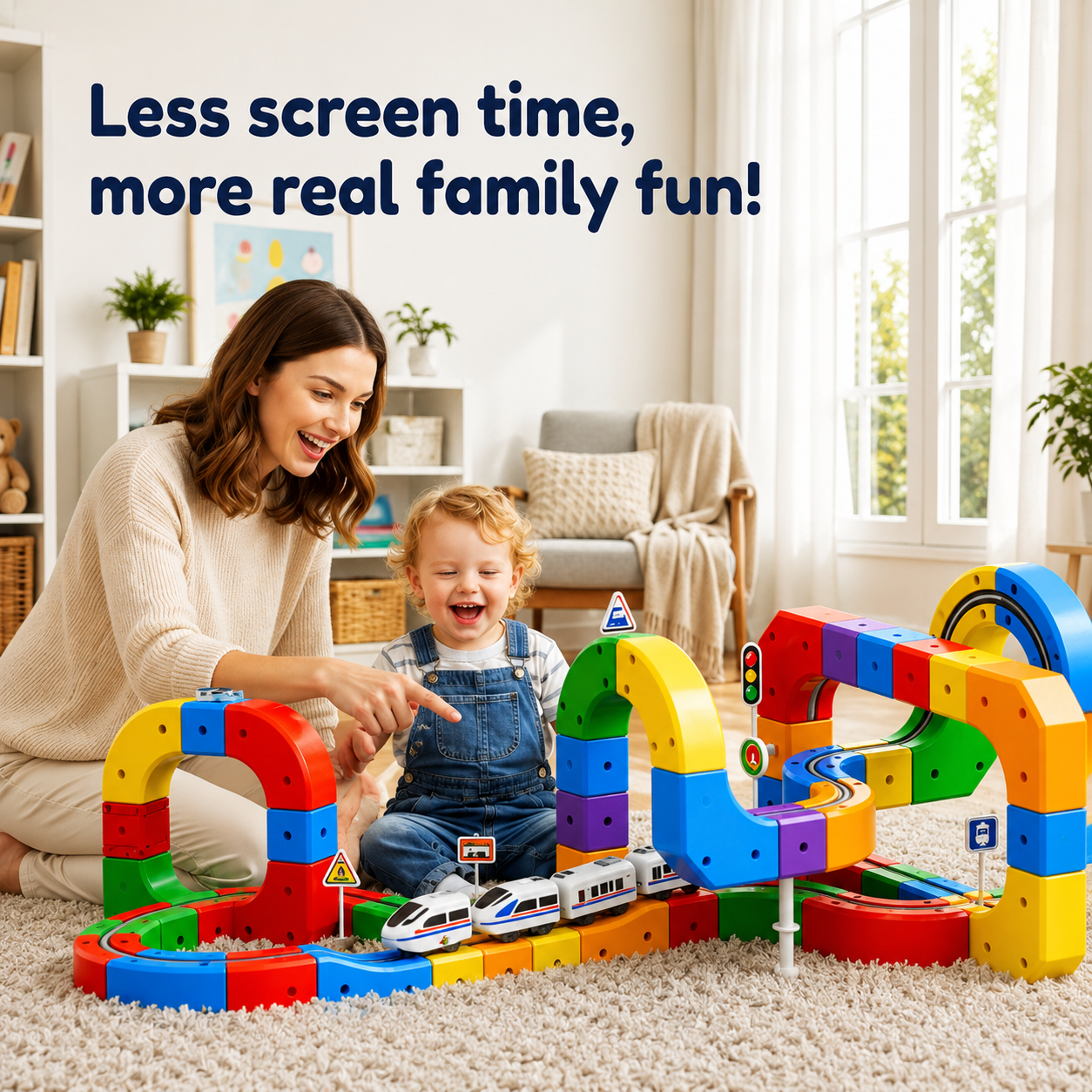 The Magic Track Set Kids Keep Building Again & Again - KIDZEEHUB™