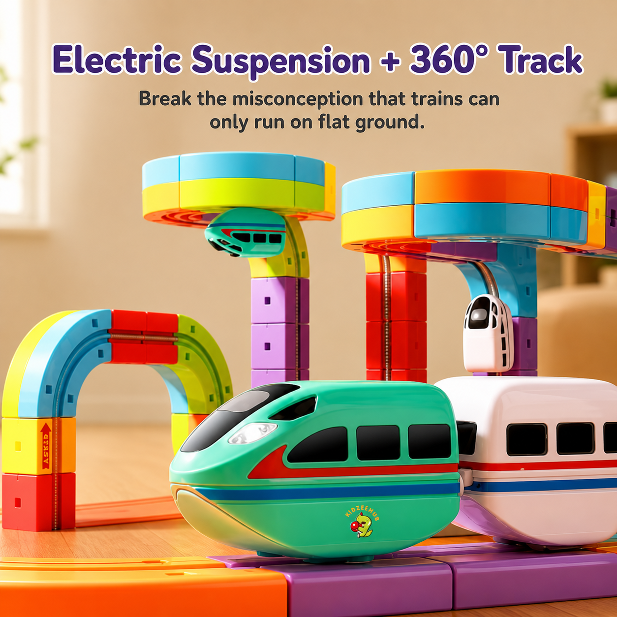 The Magic Track Set Kids Keep Building Again & Again - KIDZEEHUB™