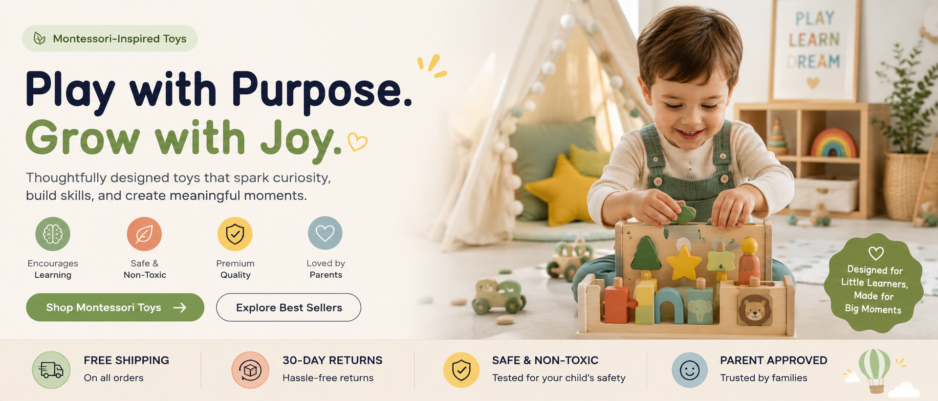 Montessori Inspired Toys - Kidzeehub-Banner-Hero