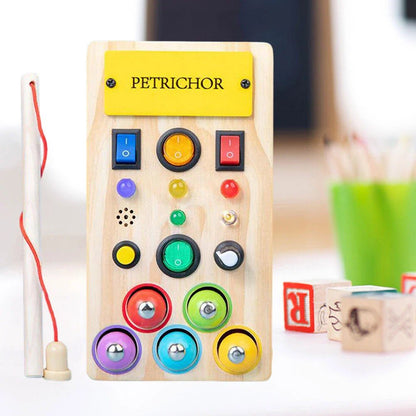 Montessori LED Switch Board Sensory Learning Toy - KIDZEEHUB™