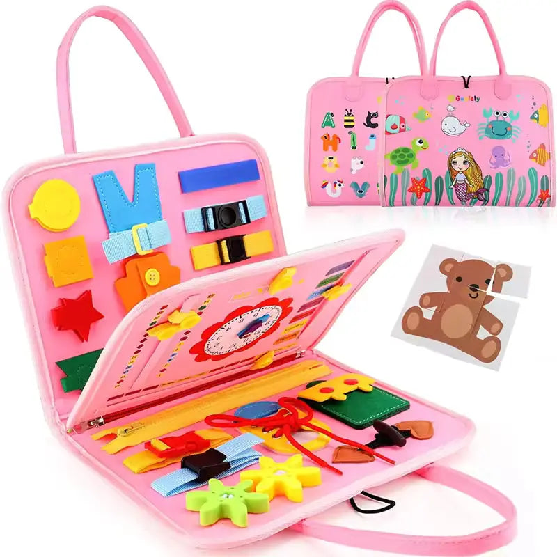 Montessori Busy Board for Toddlers KIDZEE