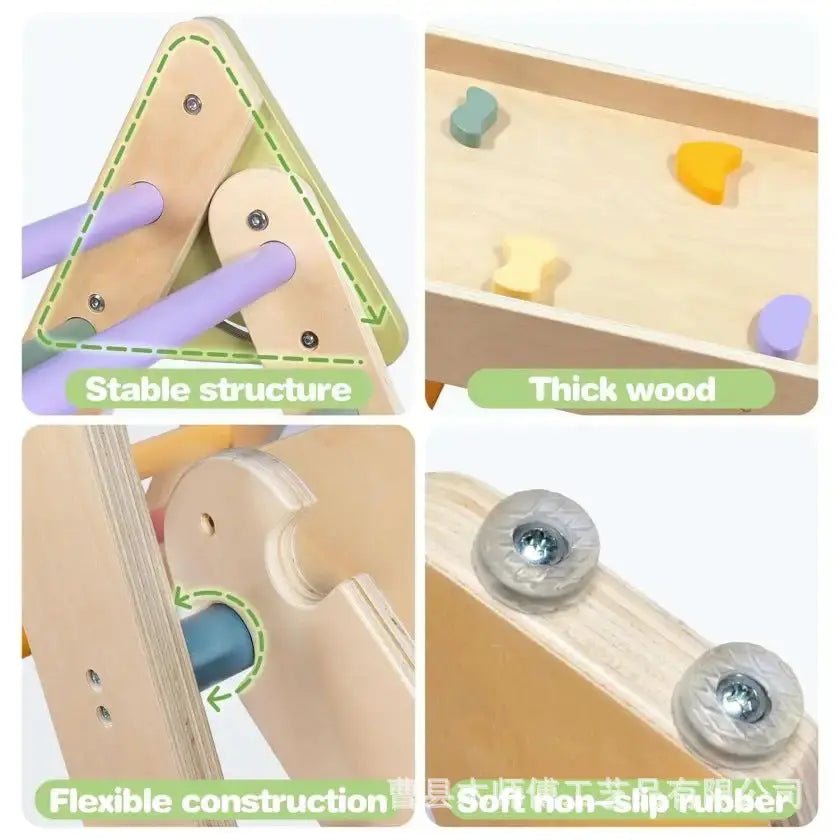Montessori Pikler Triangle Climbing Set - KIDZEEHUB™