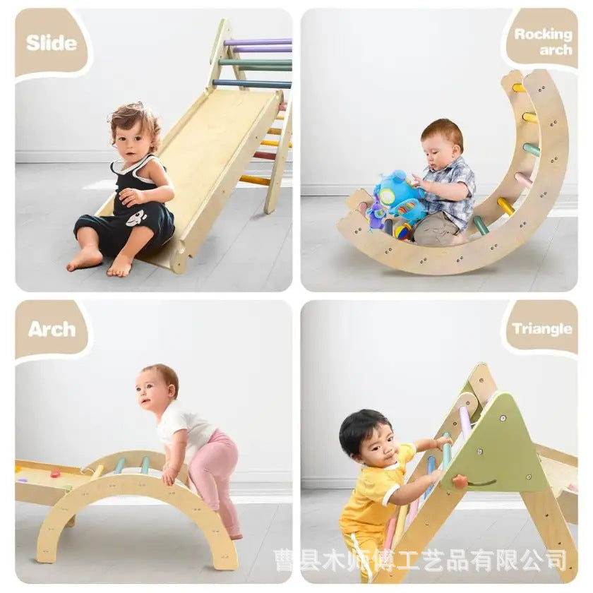 Montessori Pikler Triangle Climbing Set KIDZEE