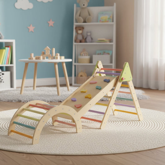 Montessori Pikler Triangle Climbing Set KIDZEE