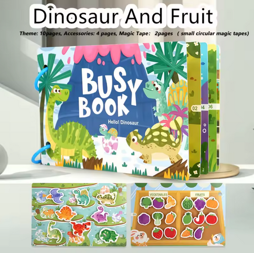 Montessori Felt Busy Book Quiet Book for Toddlers - KIDZEEHUB™