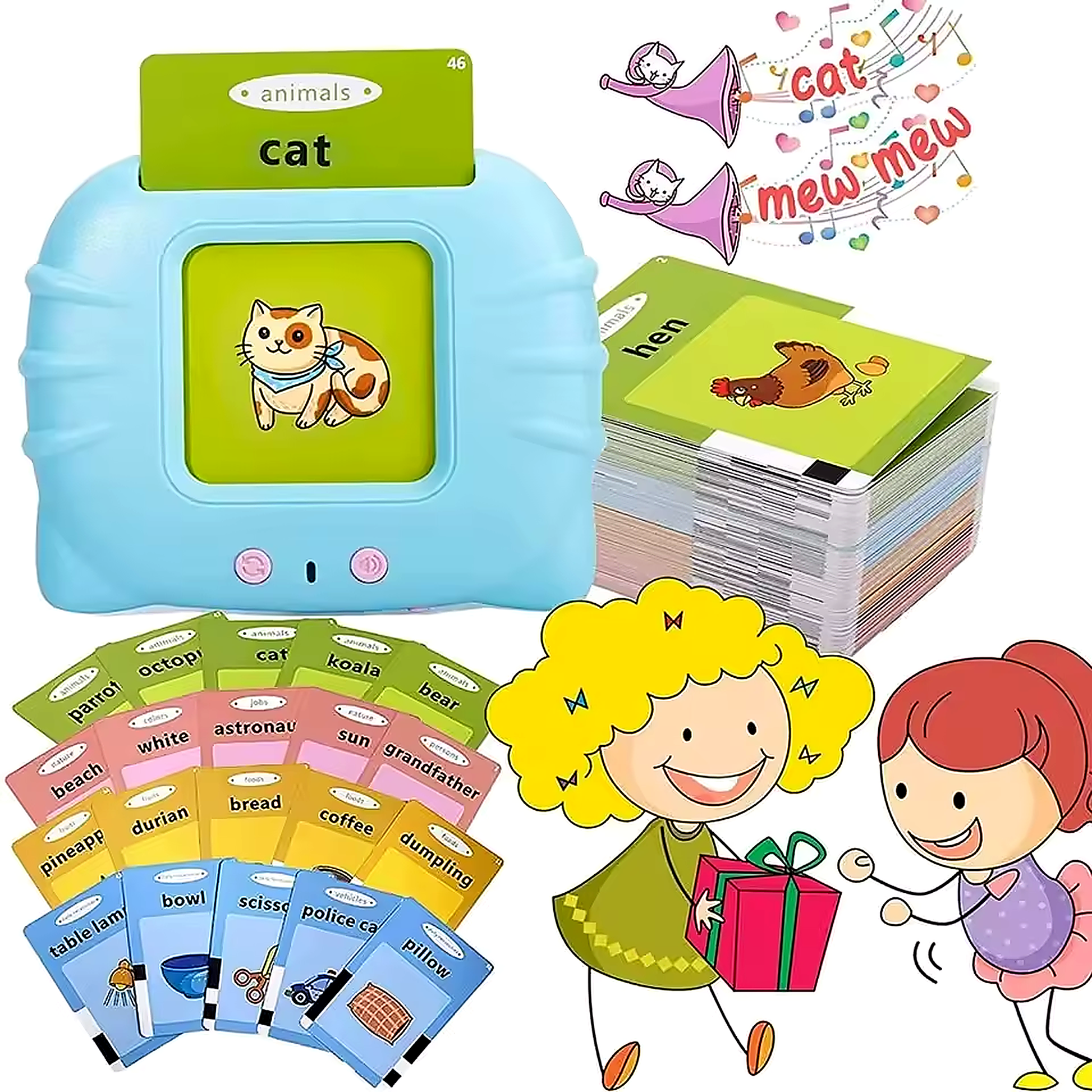 Kidzee™ Talking Flash Cards – Speech Learning for Toddlers KIDZEE