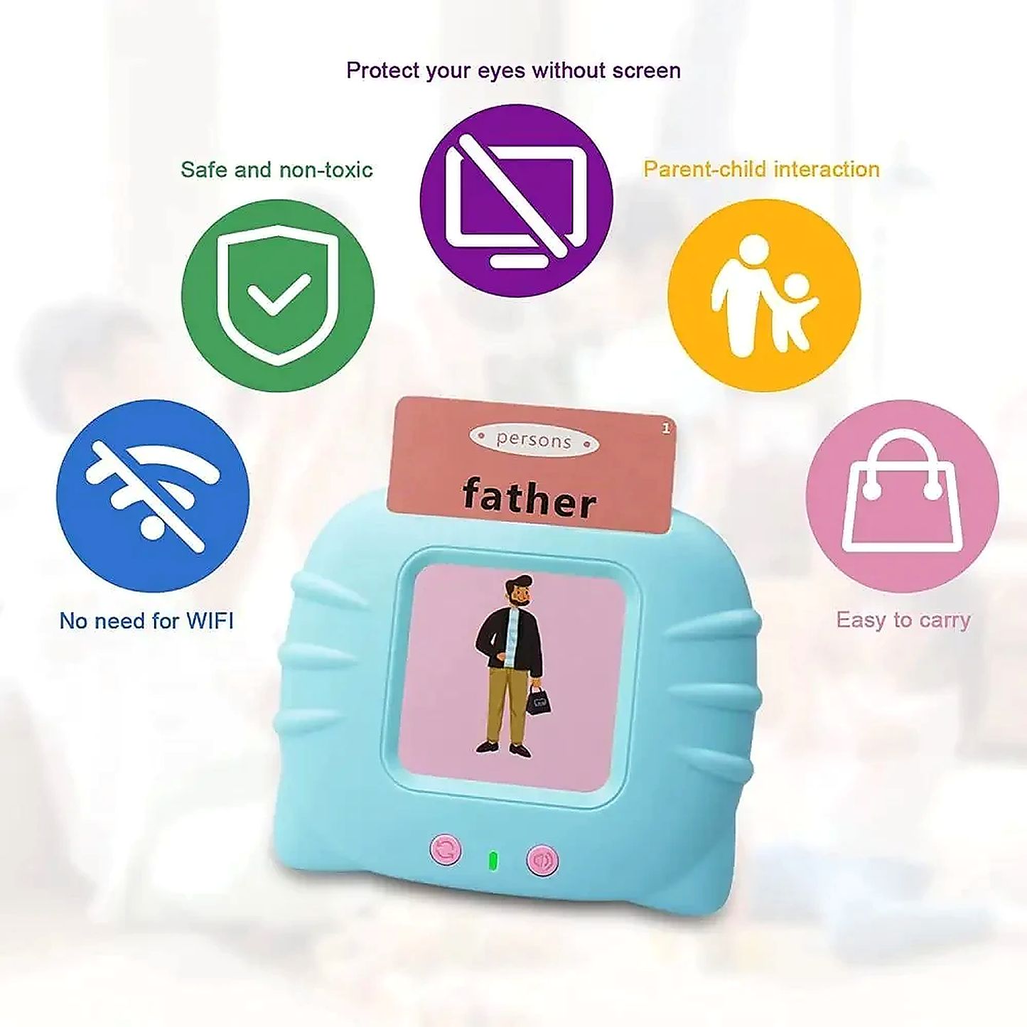 Kidzee™ Talking Flash Cards – Speech Learning for Toddlers KIDZEE